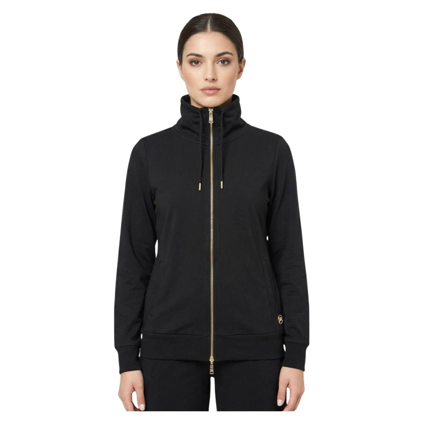LEONE FELPA CLASSY FULL ZIP - Nero - immagine principale