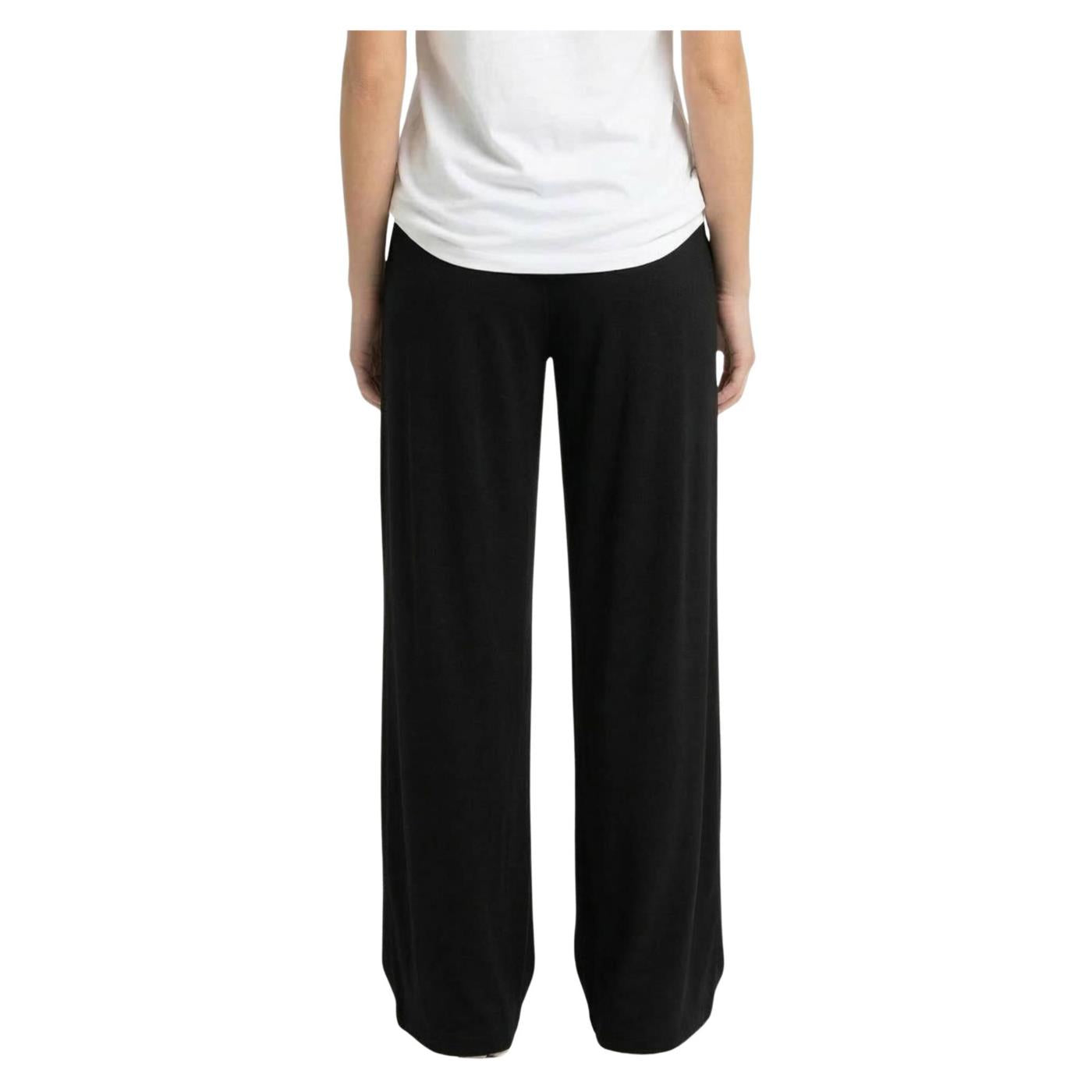 LEONE PANTALONI CLASSY FLARED - Nero - vista 3