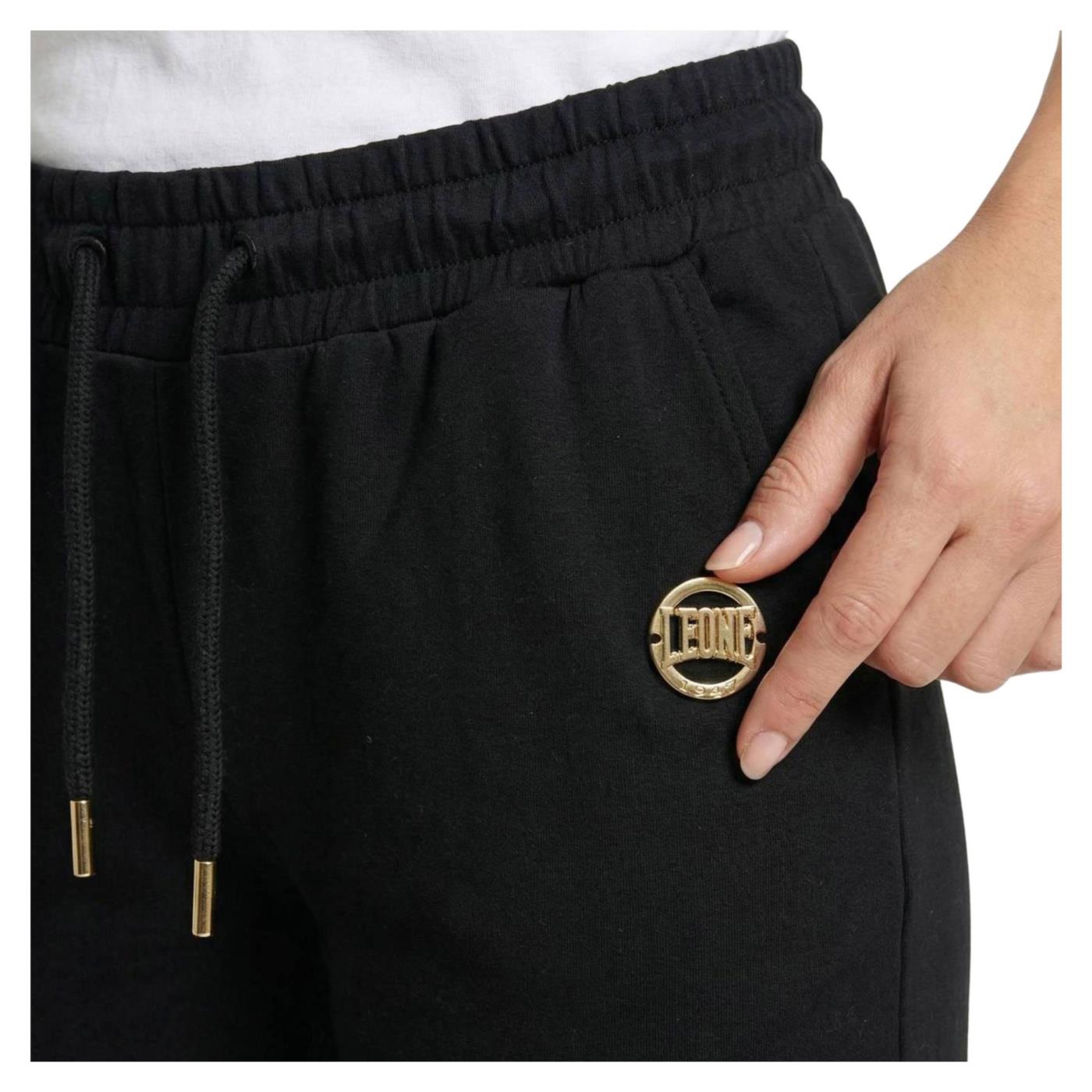 LEONE PANTALONI CLASSY FLARED - Nero - vista 4