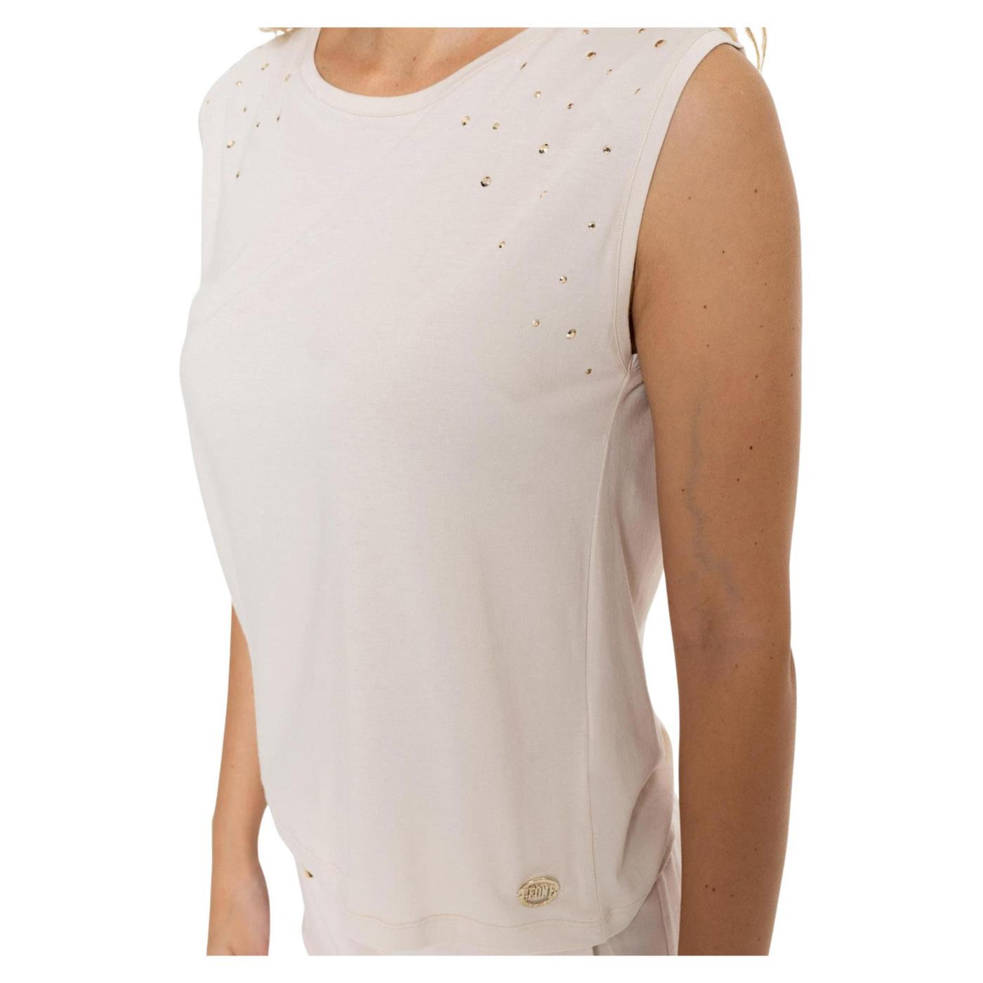 LEONE T-SHIRT SMANICATA CLASSY - Beige - vista 3