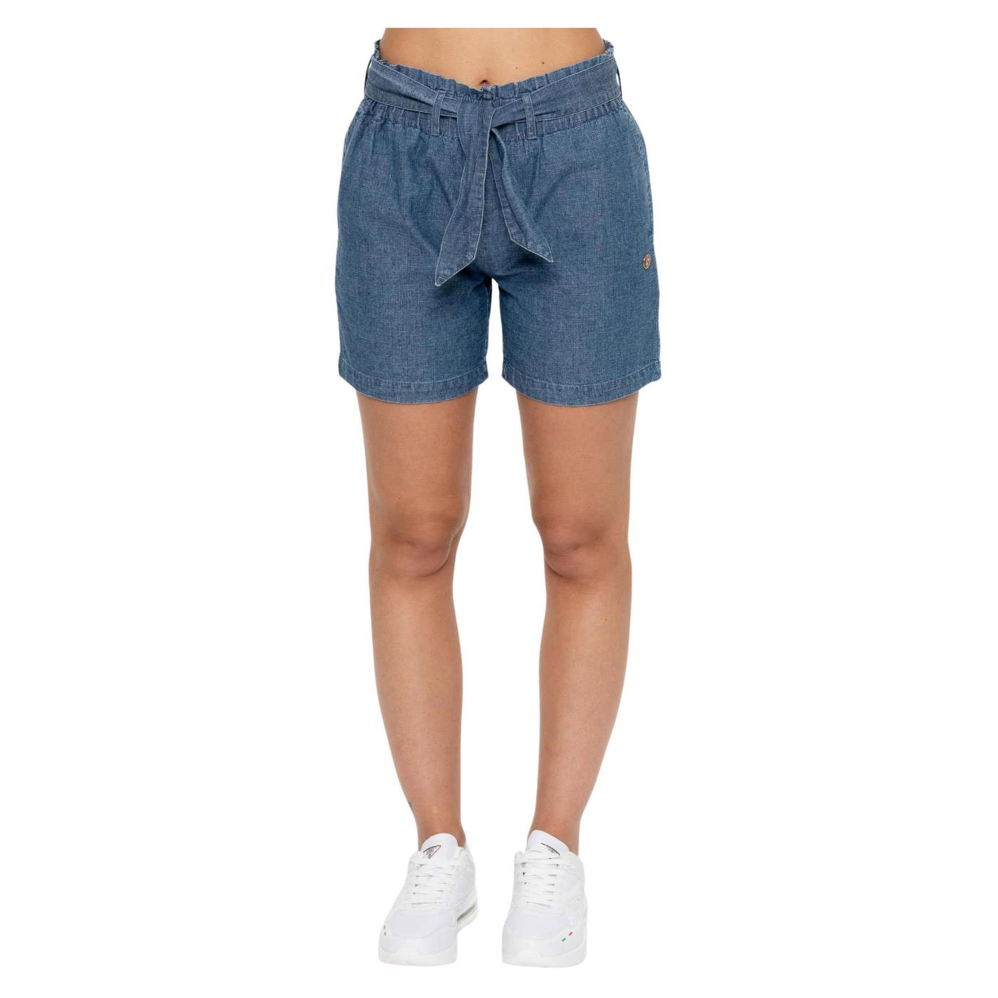 LEONE BARMUDA IN CHAMBRAY - Denim - immagine principale