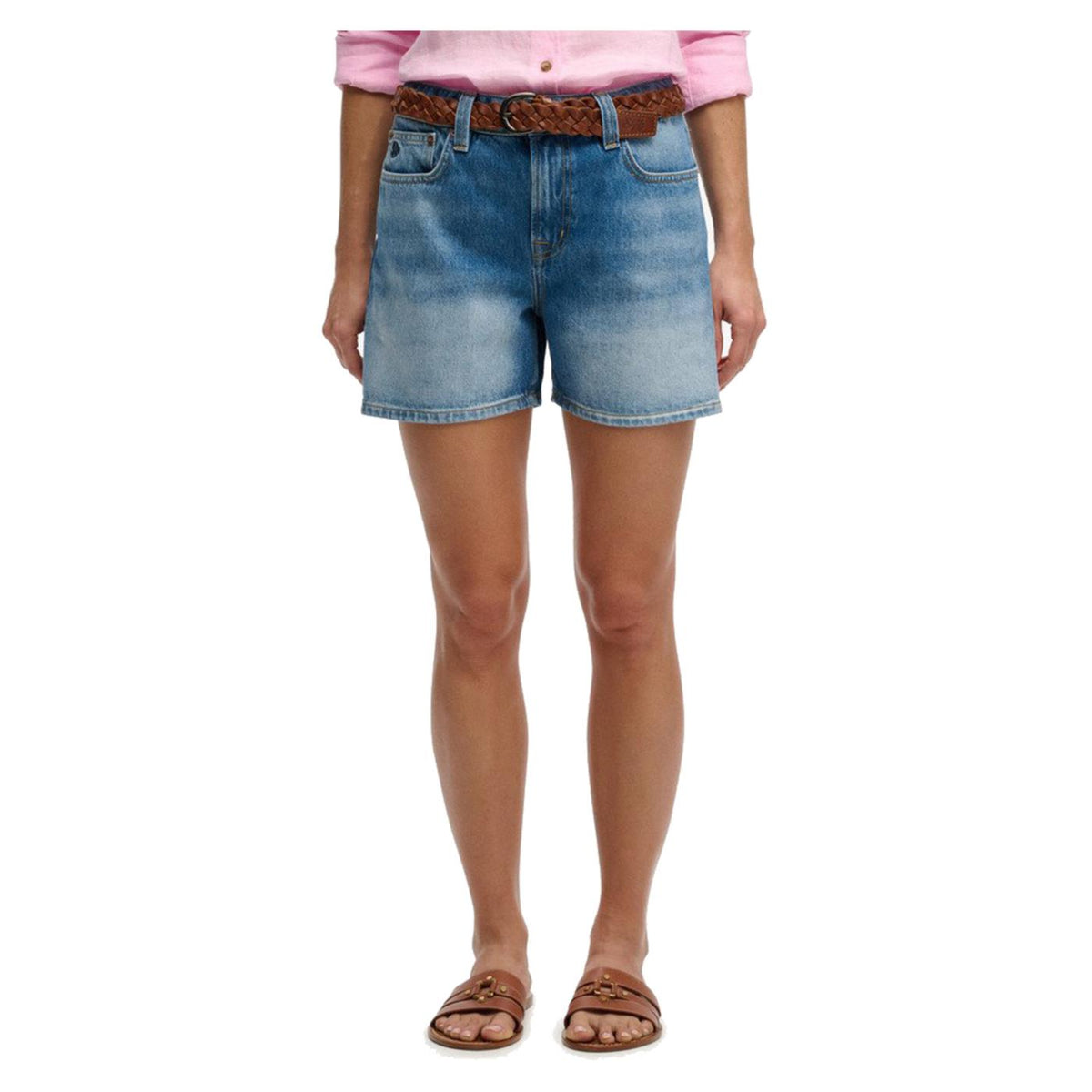 SUPERDRY MID RISE DENIM SHORT