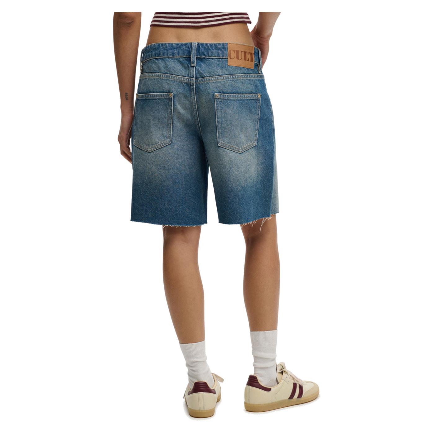 SUPERDRY MID RISE BAGGY SHORT - Denim - vista 2