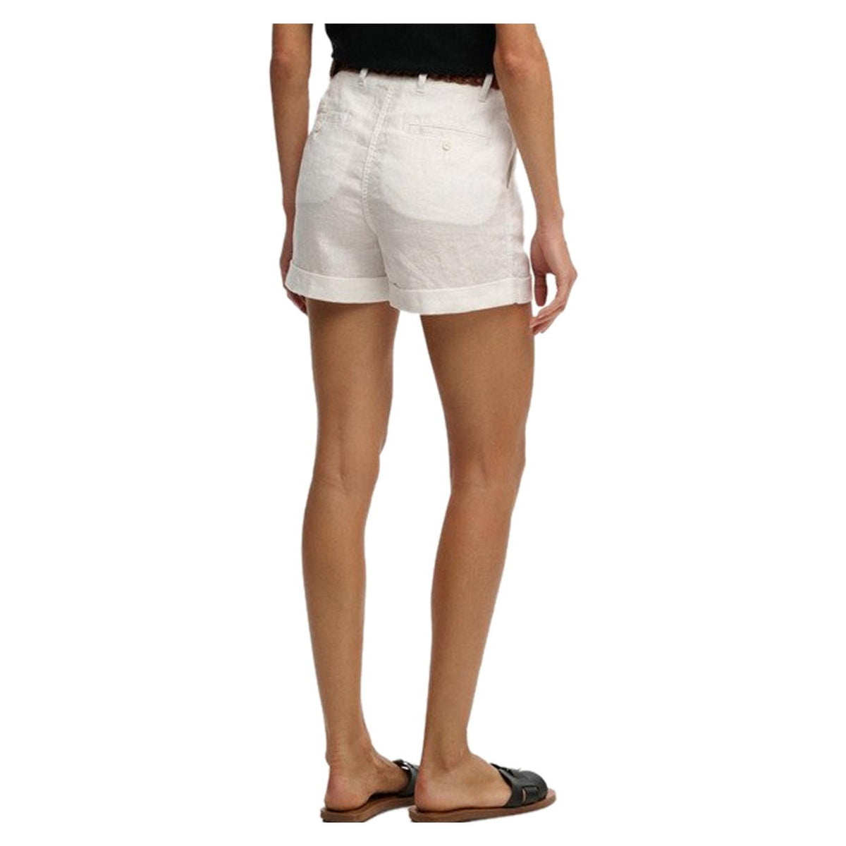 SUPERDRY MID RISE LINEN SHORT - seconda immagine