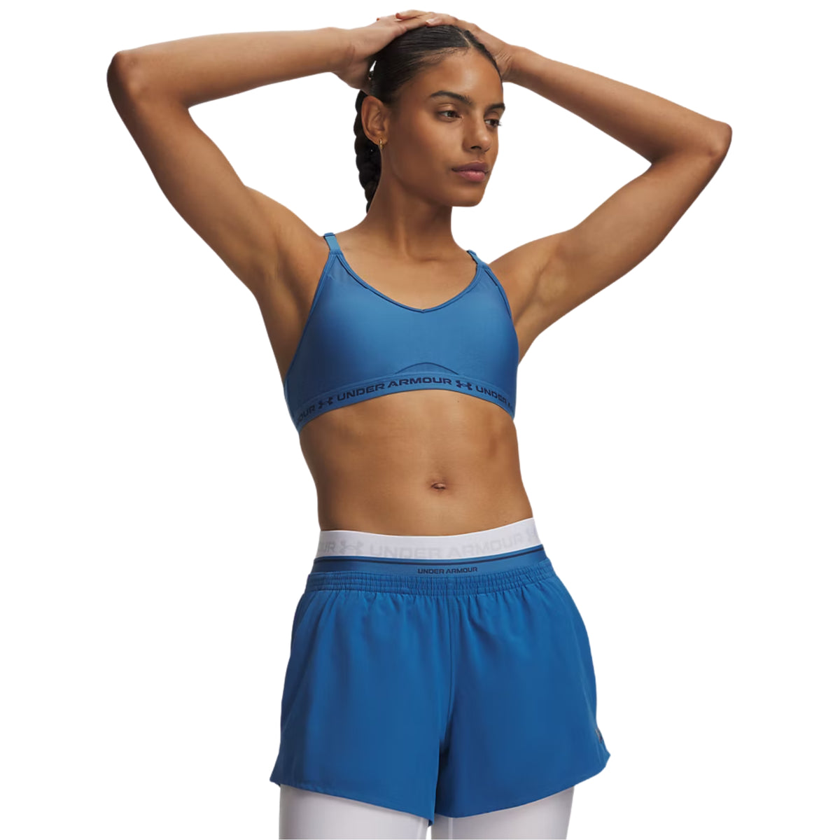 UNDER ARMOUR CROSSBACK LOW BRA - Blu Royal - immagine principale