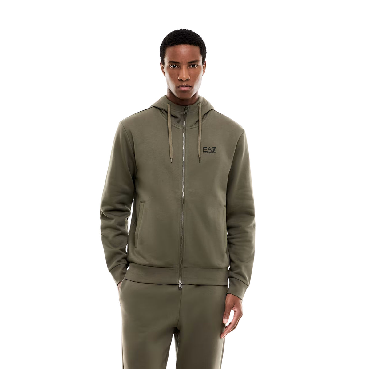 EMPORIO ARMANI 7 EA7 TRAIN CORE TOP HOODIE FZ