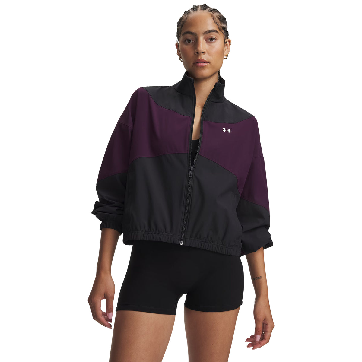 UNDER ARMOUR RIVAL WOVEN JACKET WOMAN - Nero - immagine principale