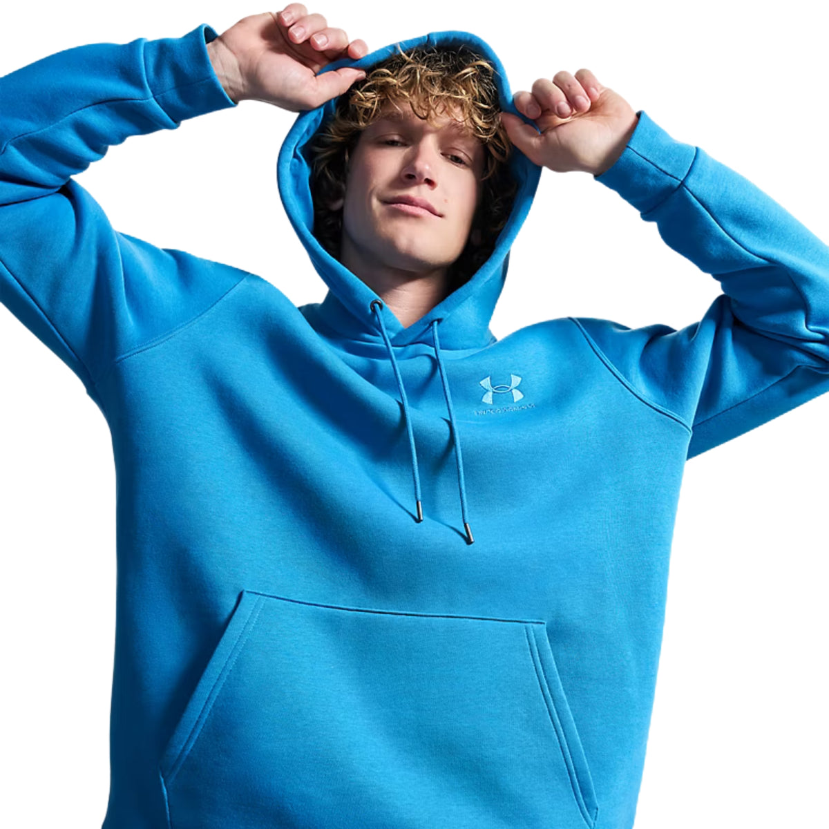 UNDER ARMOUR ICON FLEECE HOODIE - Azzurro - immagine principale