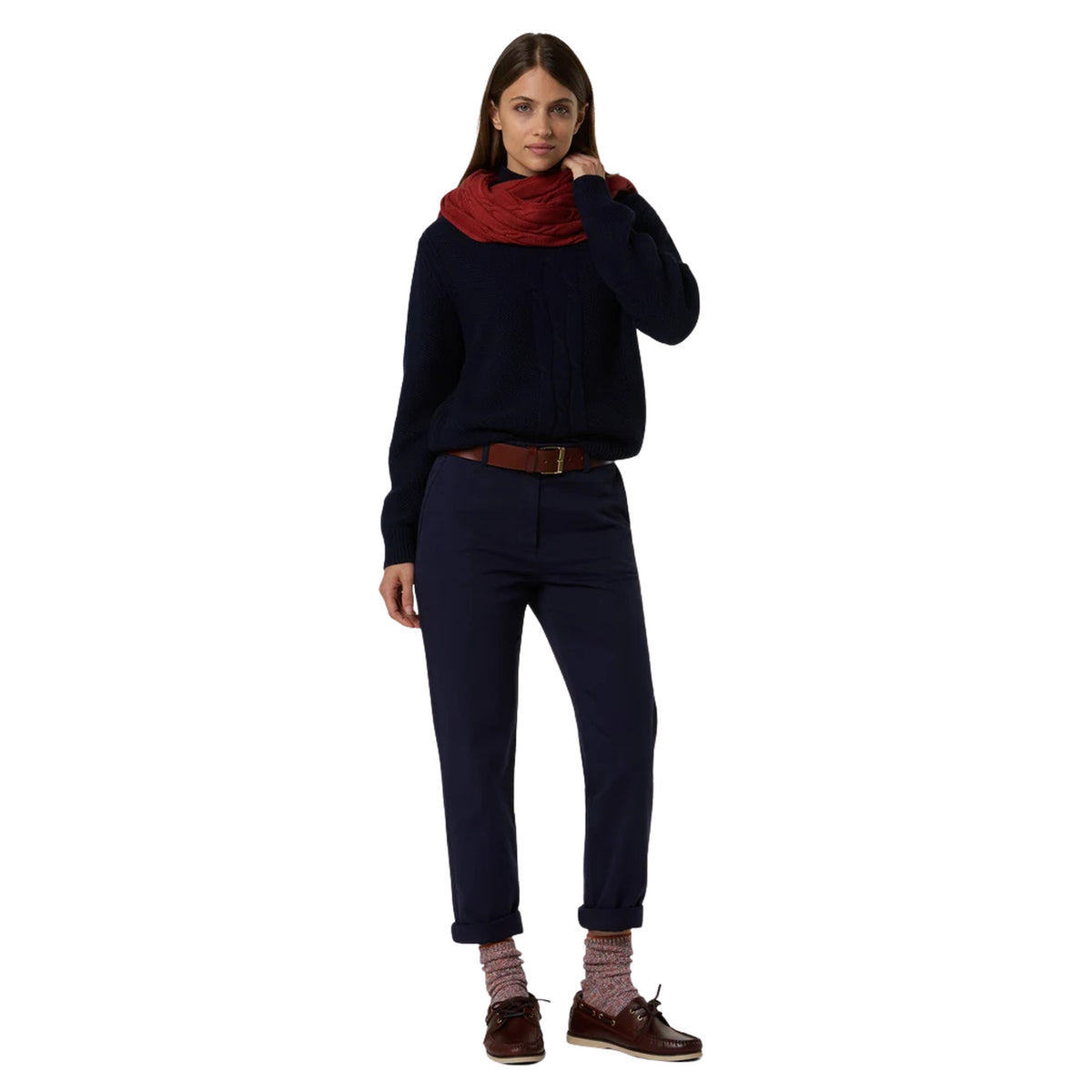 NORTH SAILS WOMAN SLIM FIT CHINO LONG - Blu - immagine principale