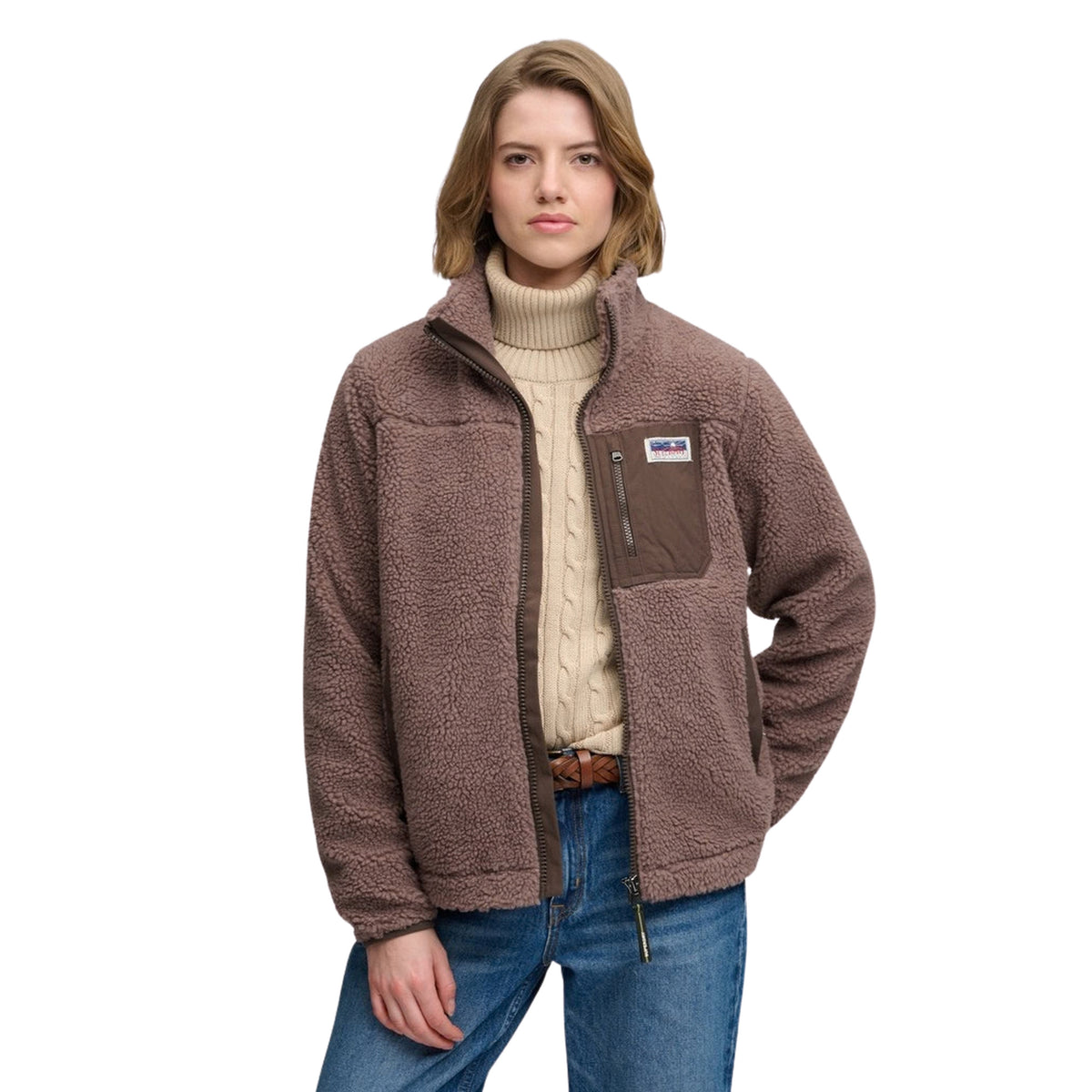SUPERDRY WOMAN HERITAGE ZIP FLEECE