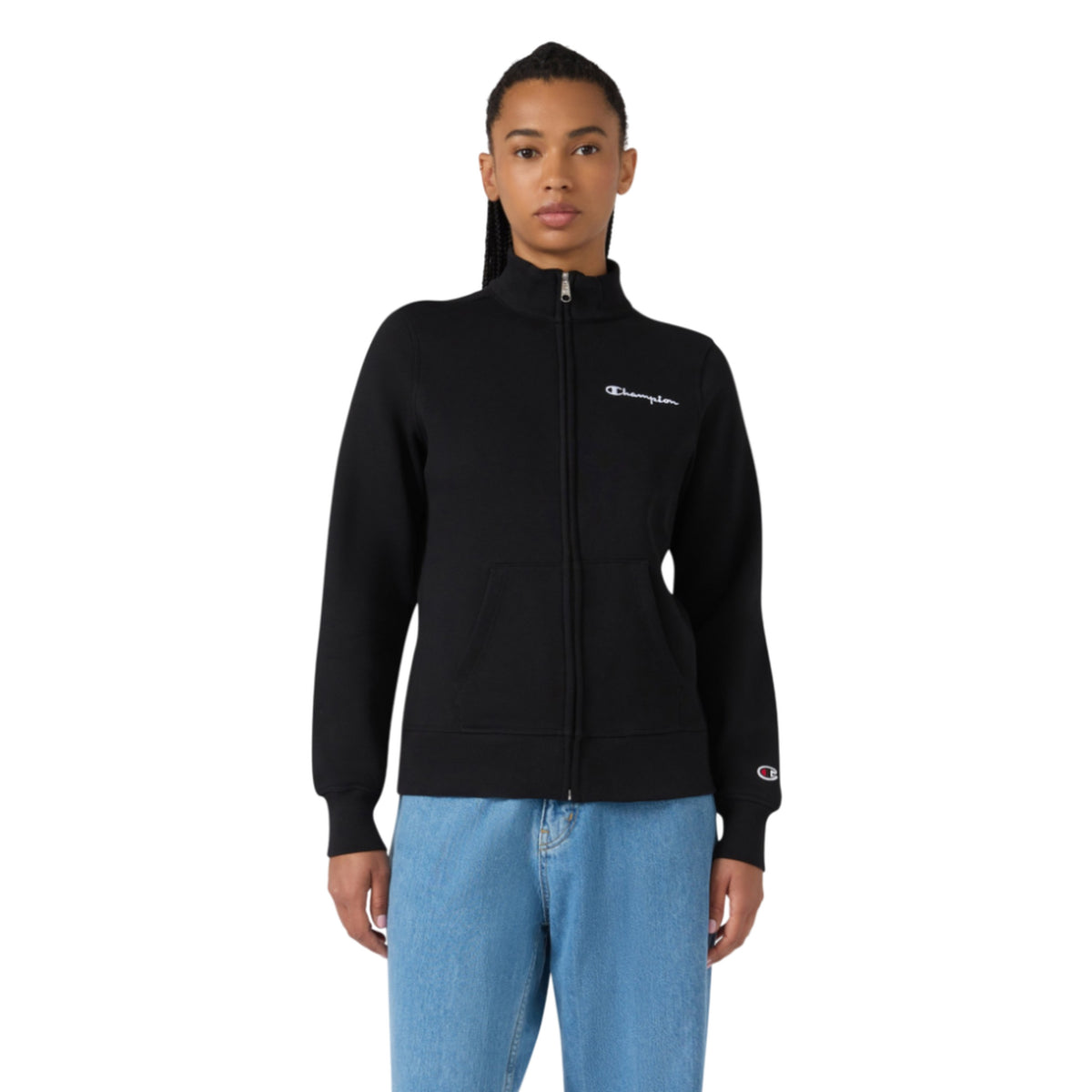 CHAMPION FULL ZIP W SWEATSHIRT - Nero - immagine principale