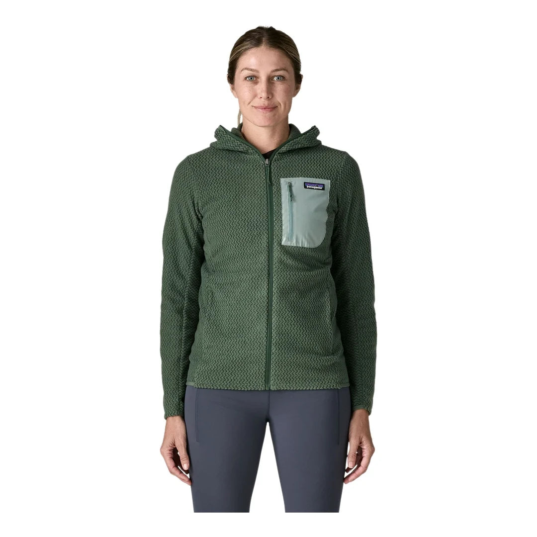 PATAGONIA R1 AIR FULL ZIP HOODY W - Verde - immagine principale