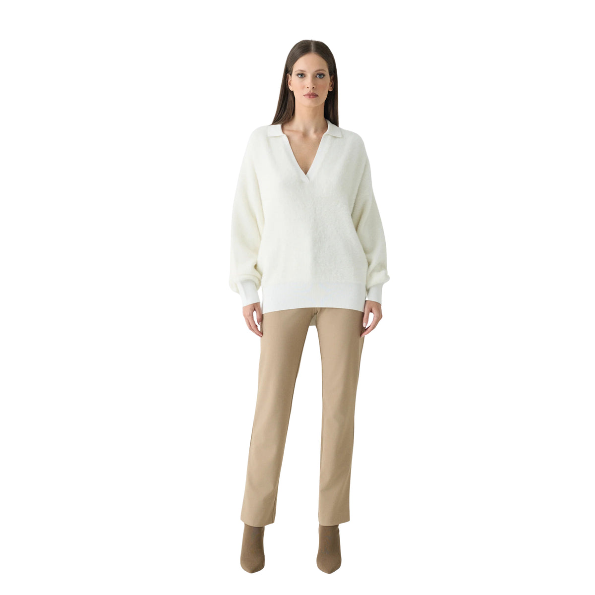 SUNS W SWEATER GIUDITTA - Bianco - immagine principale