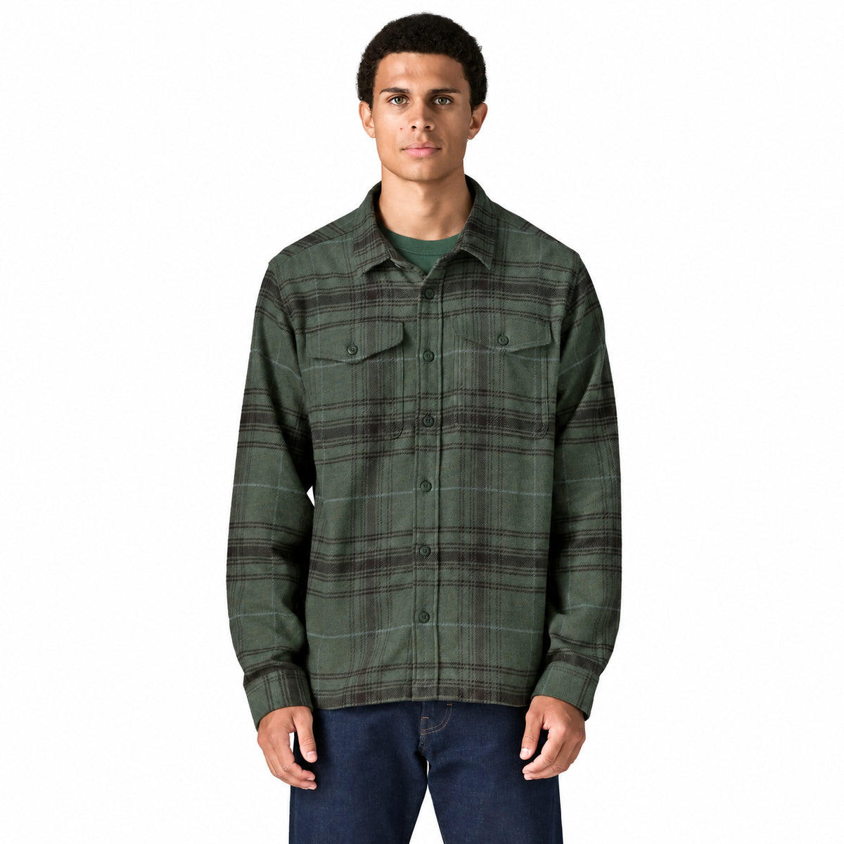 PATAGONIA FJORD FLANNEL SHIRT - Verde - immagine principale
