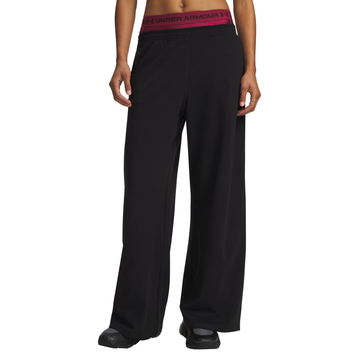 UNDER ARMOUR MOTION WIDE LEG W PANT - Nero - immagine principale
