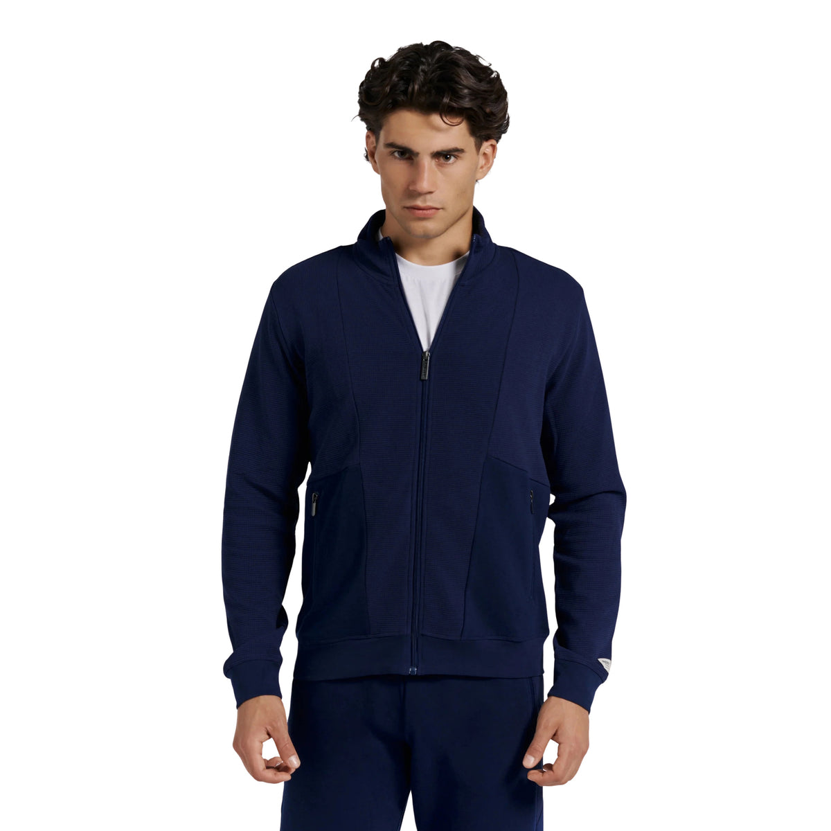 FREDDY FELPA TRAINING ZIP LUNGA - Blu - immagine principale