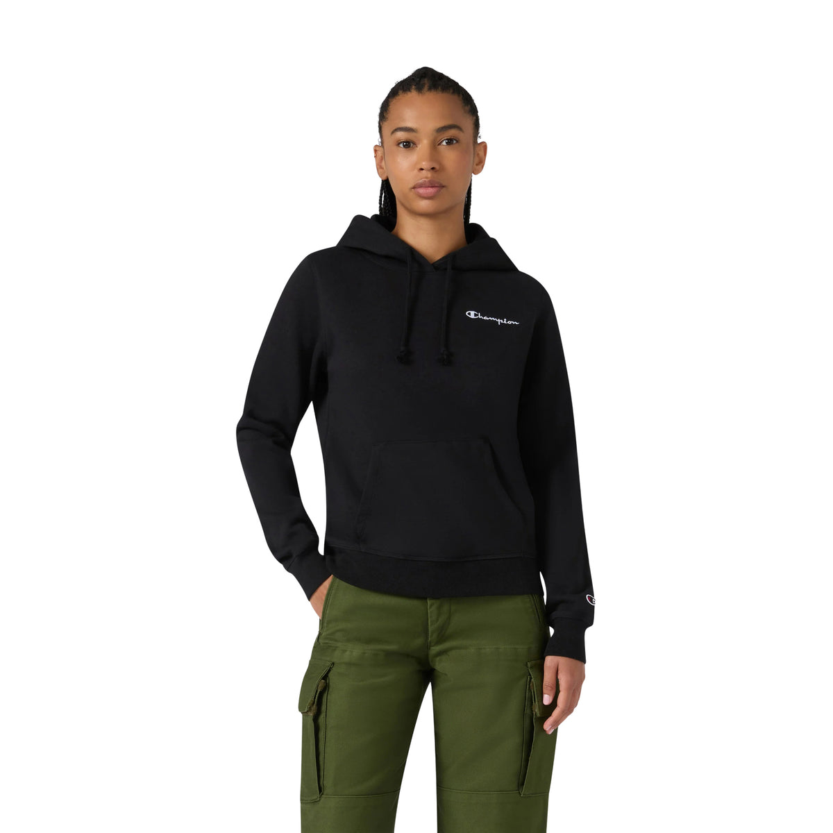 CHAMPION HOODED W SWEATSHIRT - Nero - immagine principale