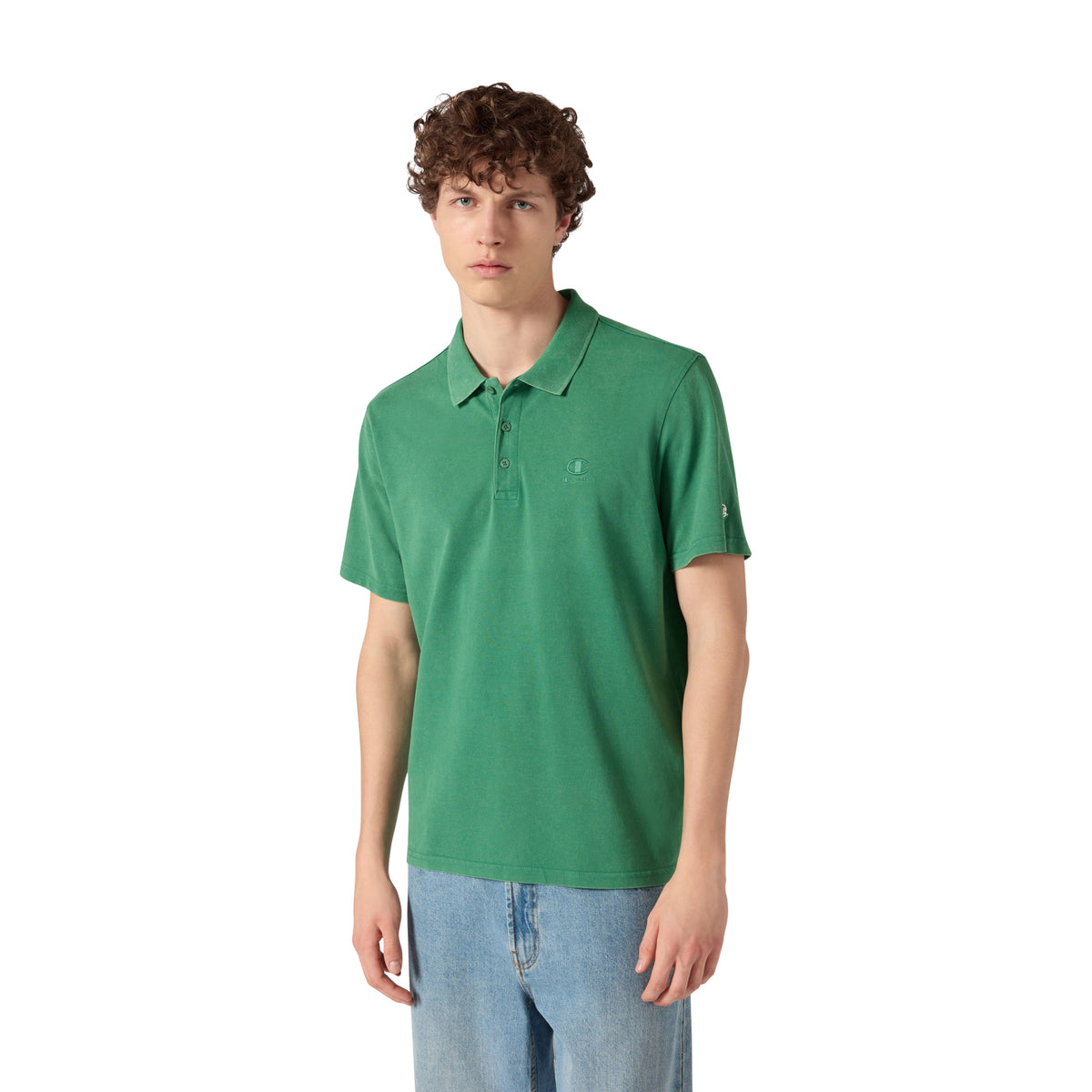 CHAMPION M POLO SHORT SLEEVE - Verde - immagine principale