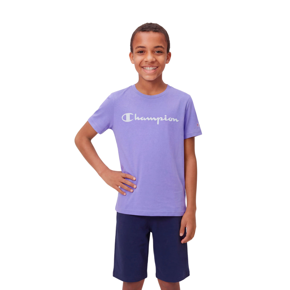 CHAMPION JR G SS TEE - Lilla - immagine principale
