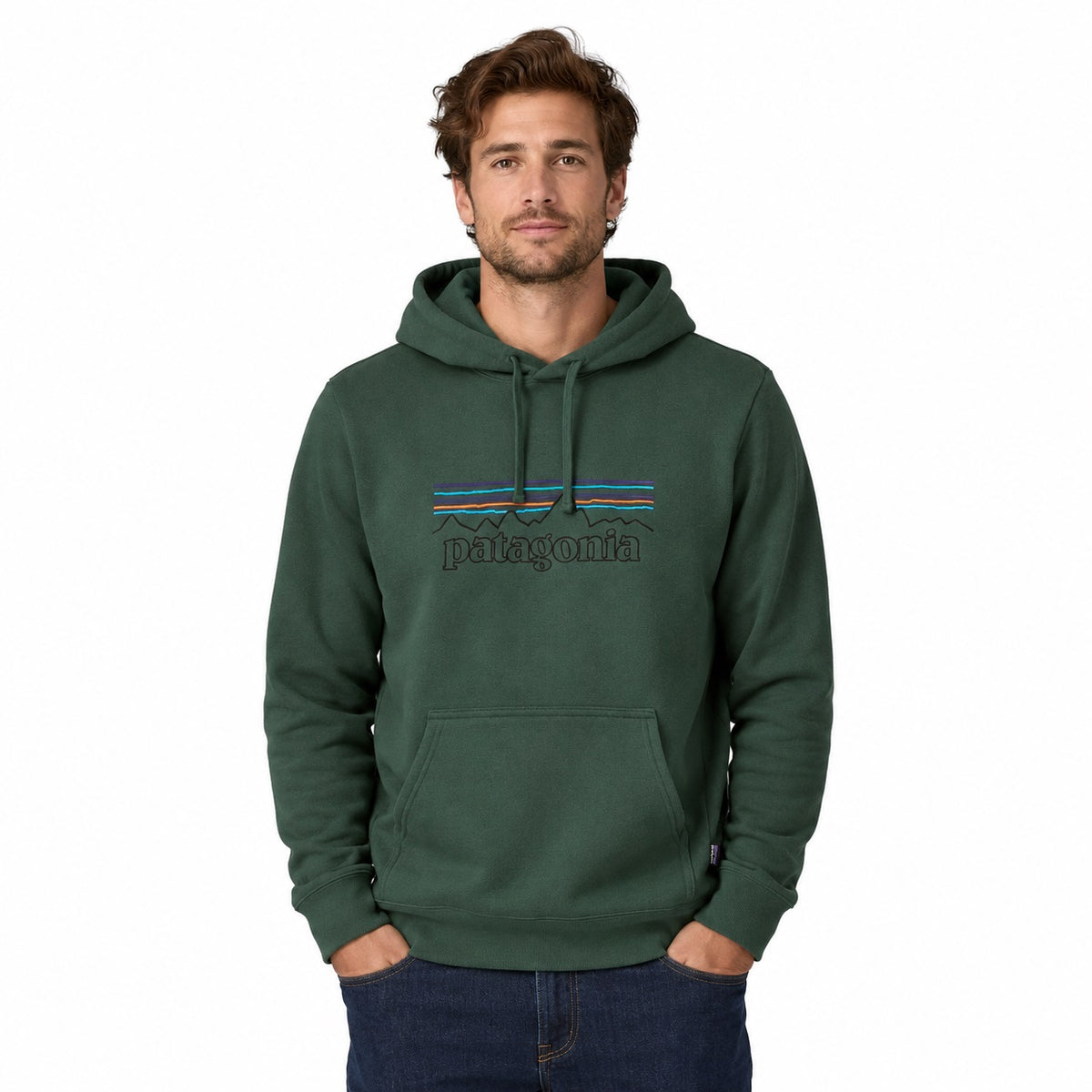 PATAGONIA P-6 LOGO UPRISAL HOODY - Verde - immagine principale
