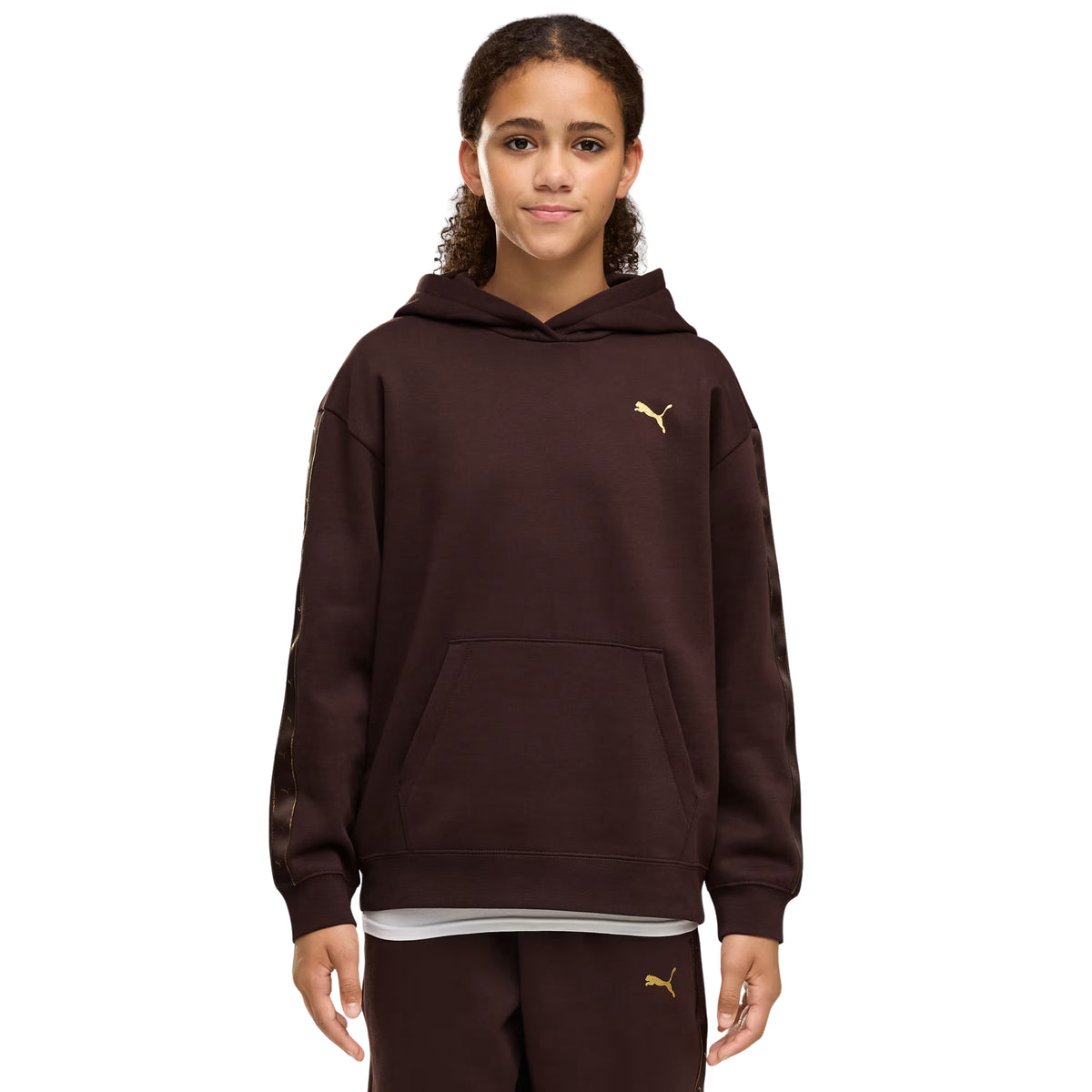 PUMA ESS TAPE RELAXED HOODY JR