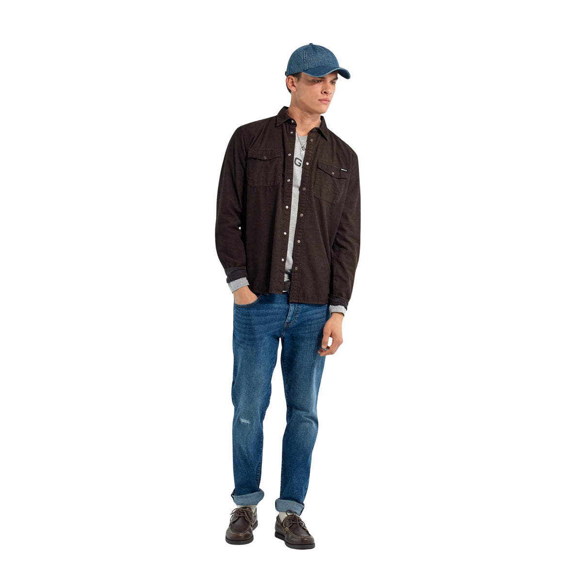 GAS KIN POCKET SHIRT VELVET