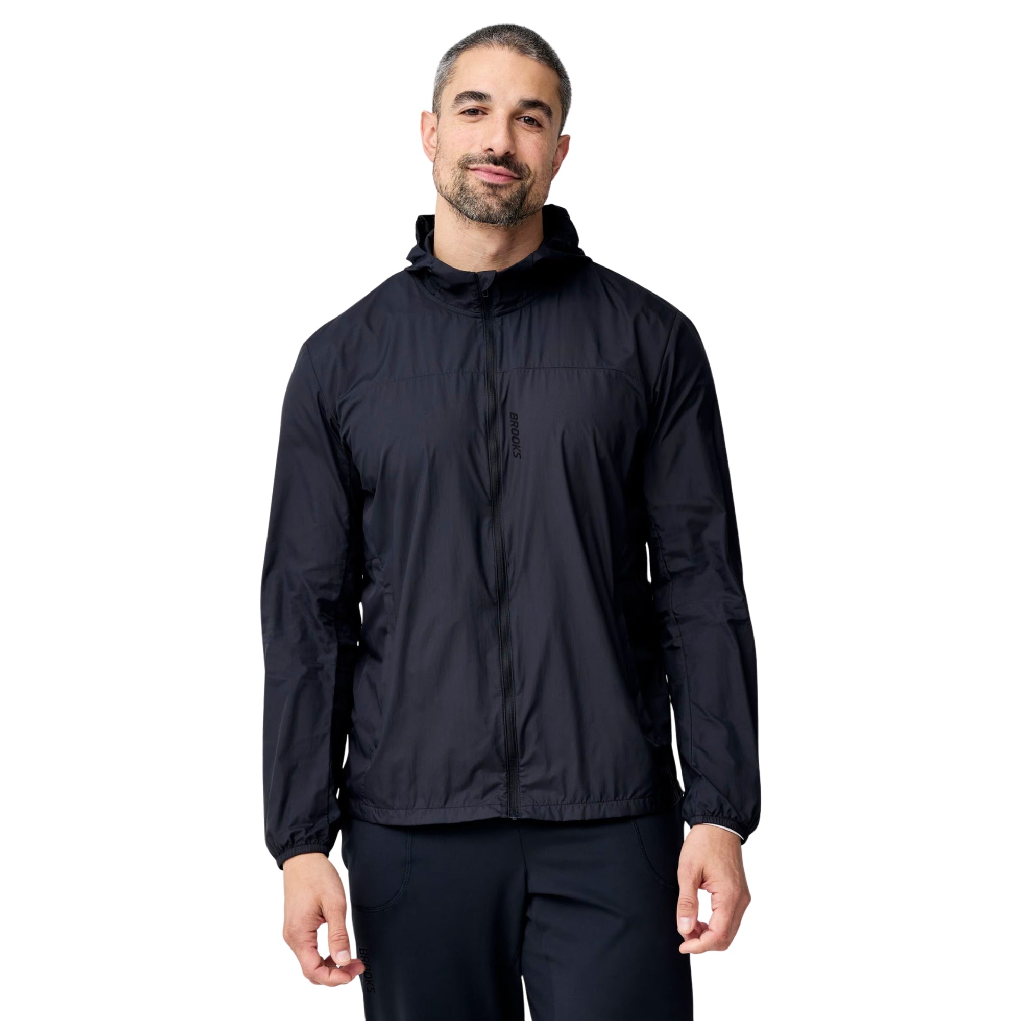 BROOKS CANOPY PACKABLE JACKET - Nero - immagine principale