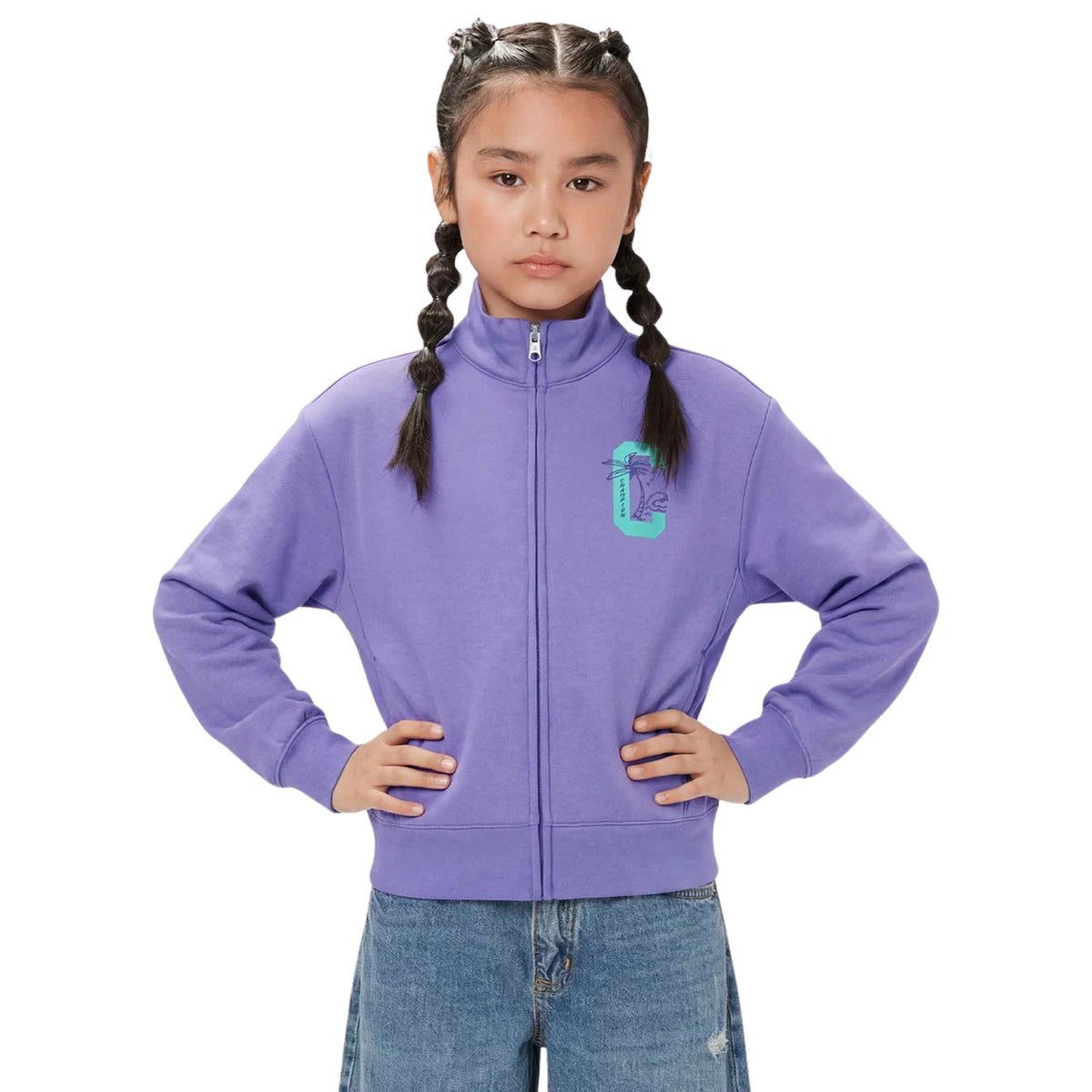 CHAMPION JR G FULL ZIP SWEATSHIRT - Viola - immagine principale