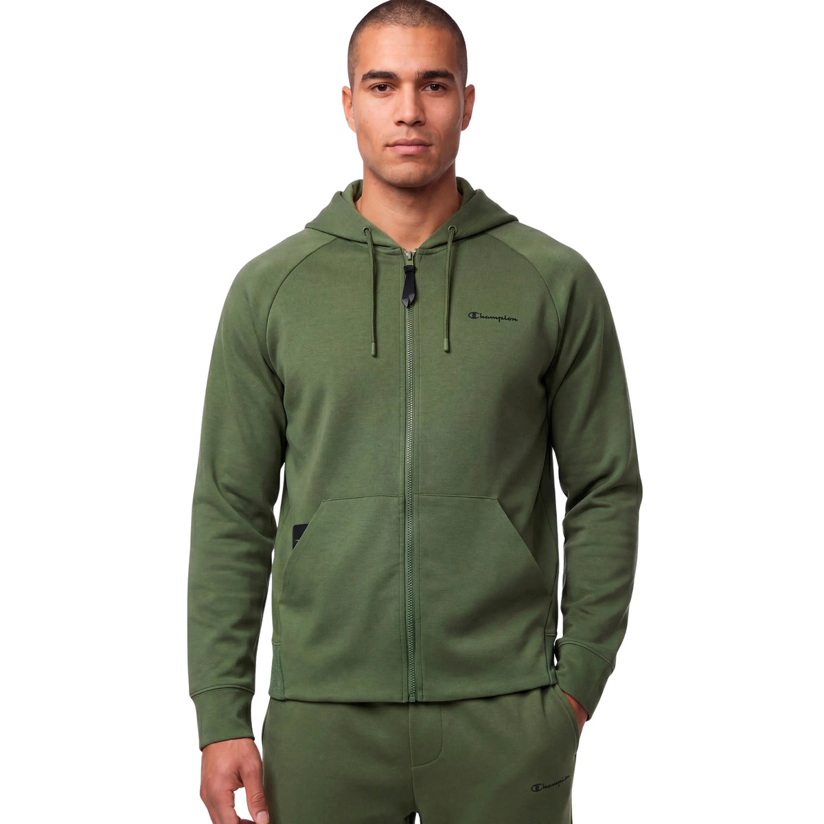 CHAMPION HOODED FZ SWEATSHIRT