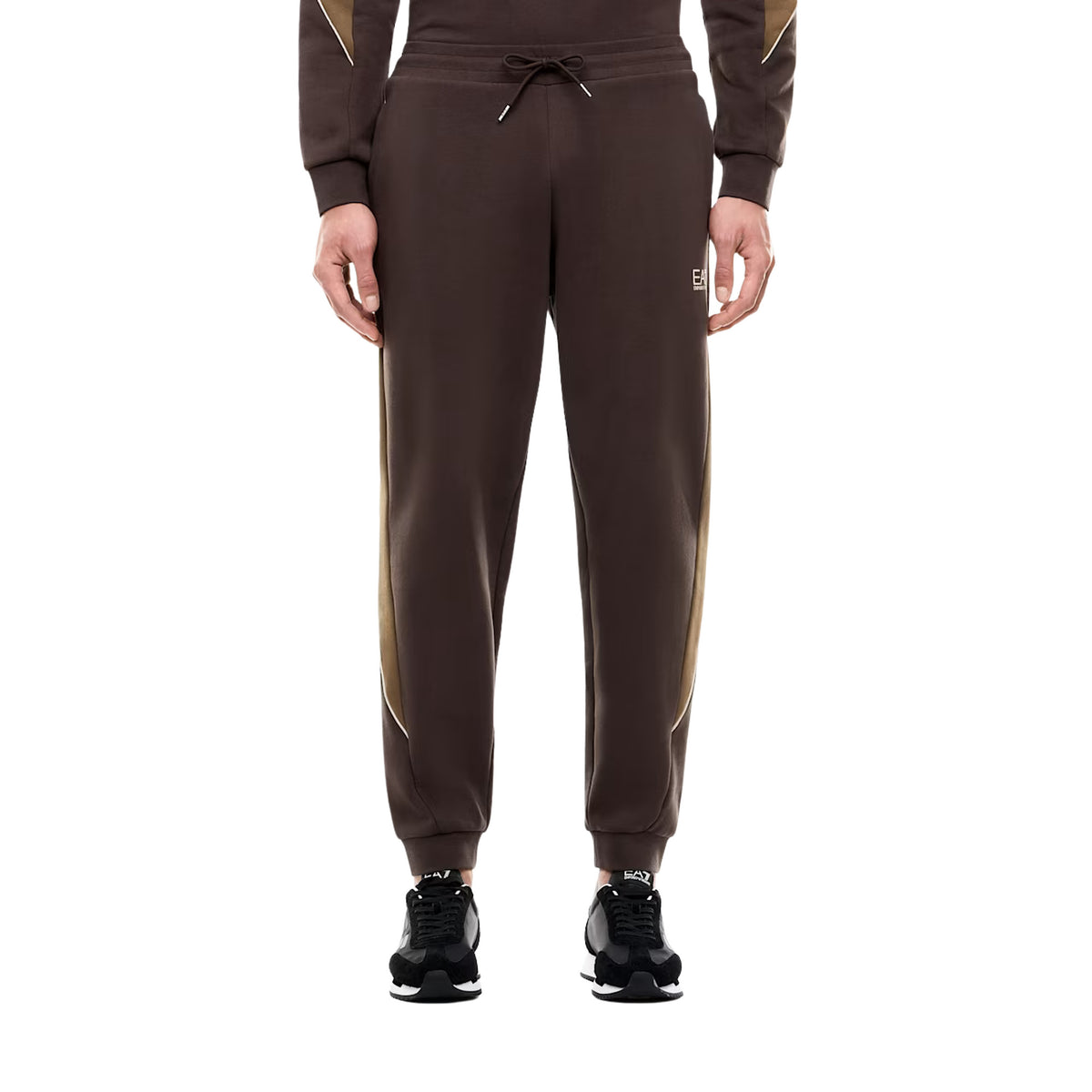 EMPORIO ARMANI 7 EA7 TRAIN COLOURBLOCK PANTS - Marrone scuro - immagine principale