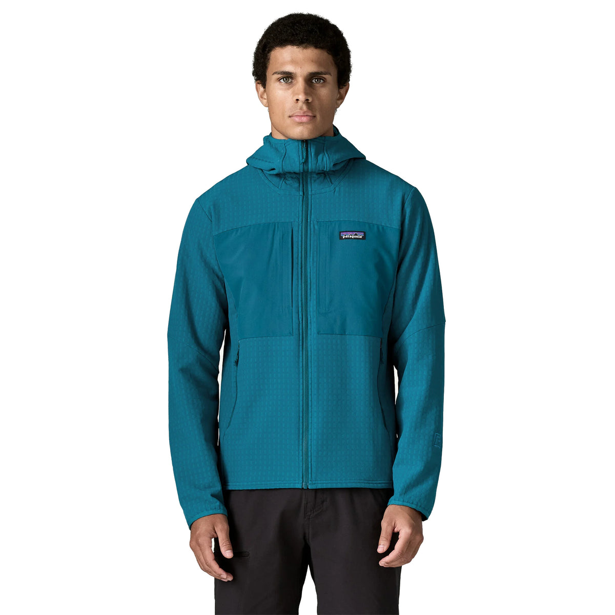 PATAGONIA R2 TECHFACE HOODY - Turchese - immagine principale