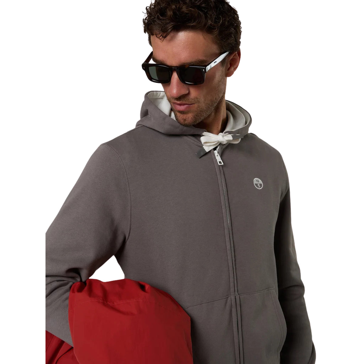 NORTH SAILS HOODY FULL ZIP SWEATSHIRT - Grigio scuro - immagine principale