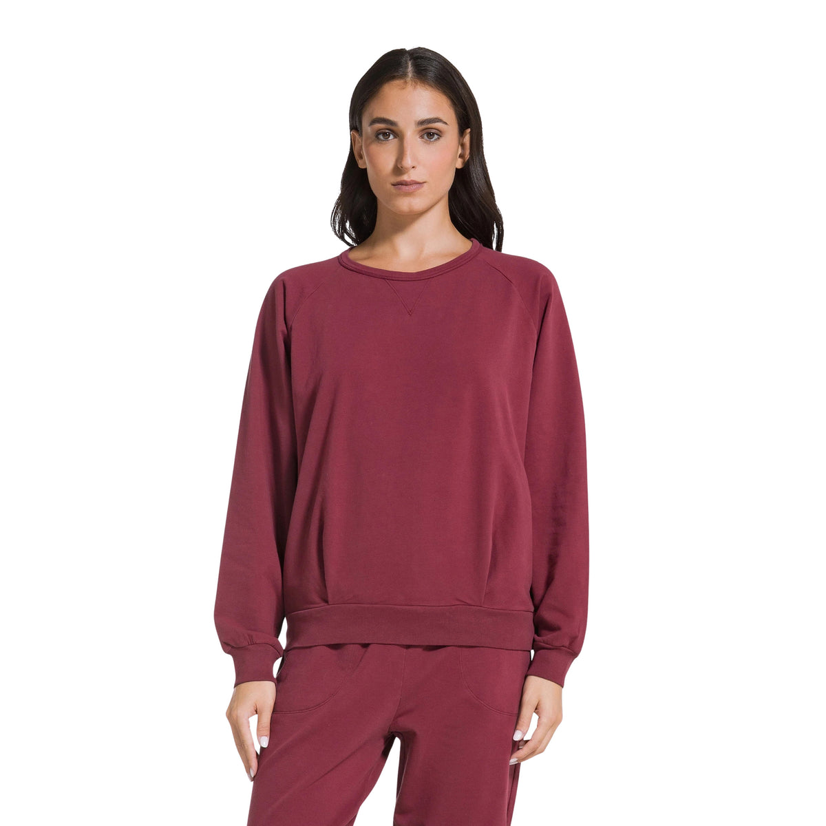 DEHA FELPA GIROCOLLO STRETCH