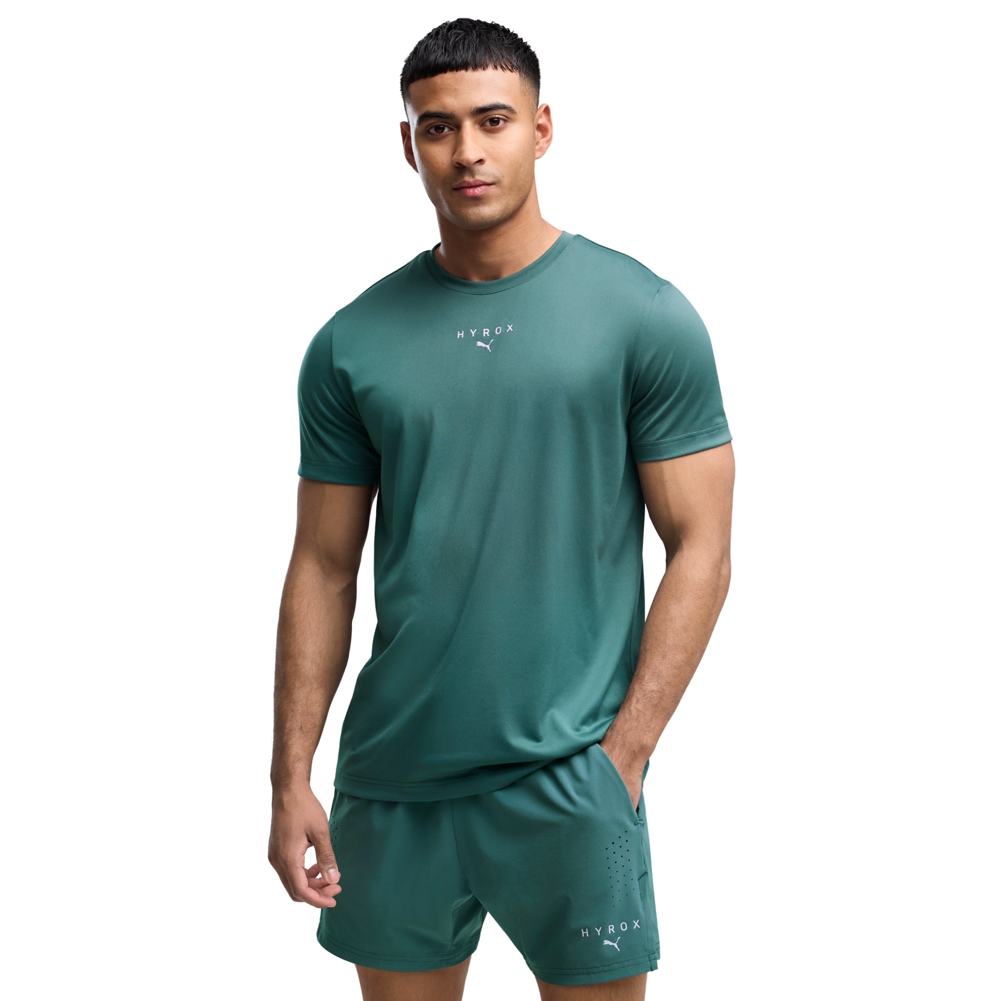 PUMA HYROX GRAPHIC TEE - Verde - immagine principale