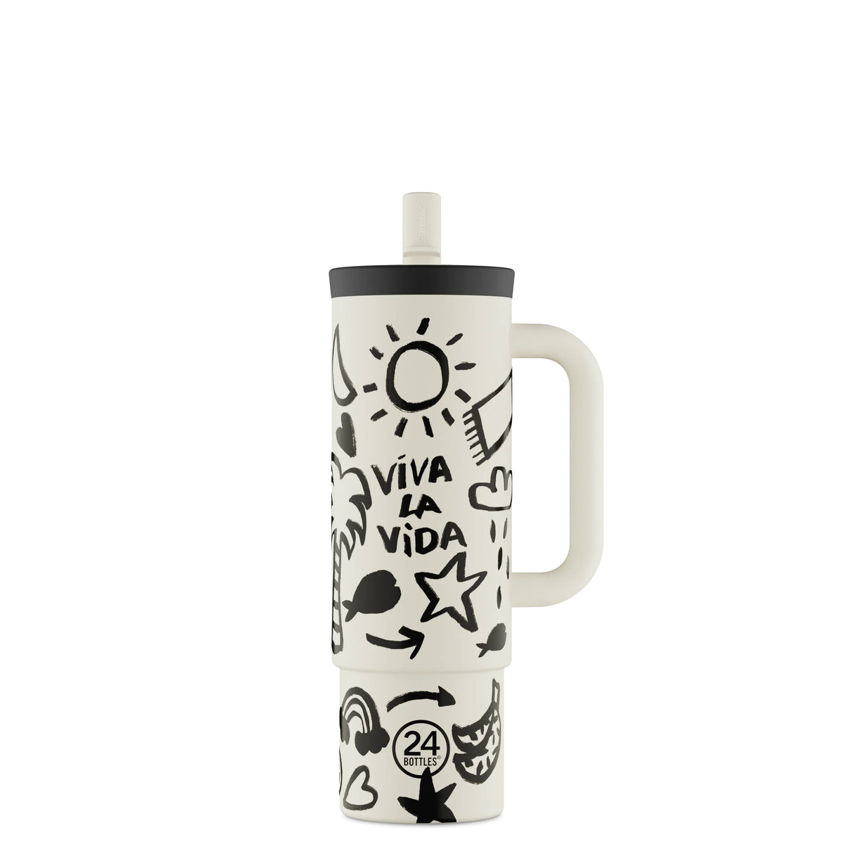 24 BOTTLES STRAW CUP 800 VIVA LA VID
