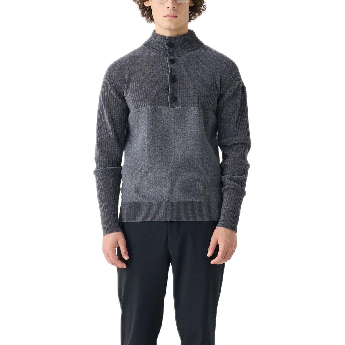 SUNS SWEATER LOUIS CINIGLIA - Grigio scuro - immagine principale