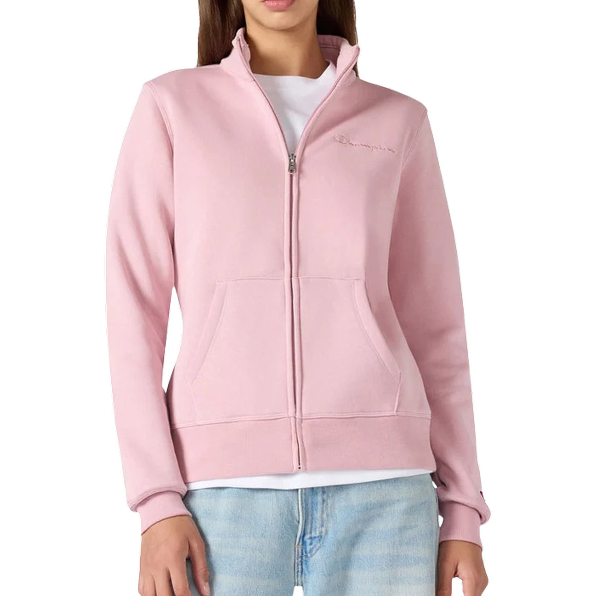 CHAMPION FULL ZIP W SWEATSHIRT - Rosa - immagine principale