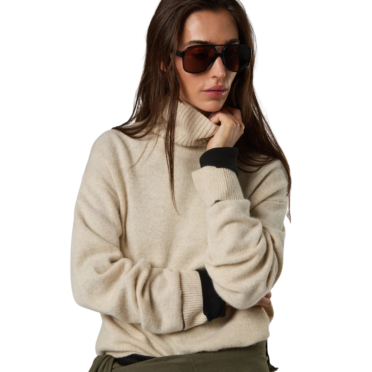 NORTH SAILS W MOCK NECK 7 GG KNITWEAR - Beige - immagine principale