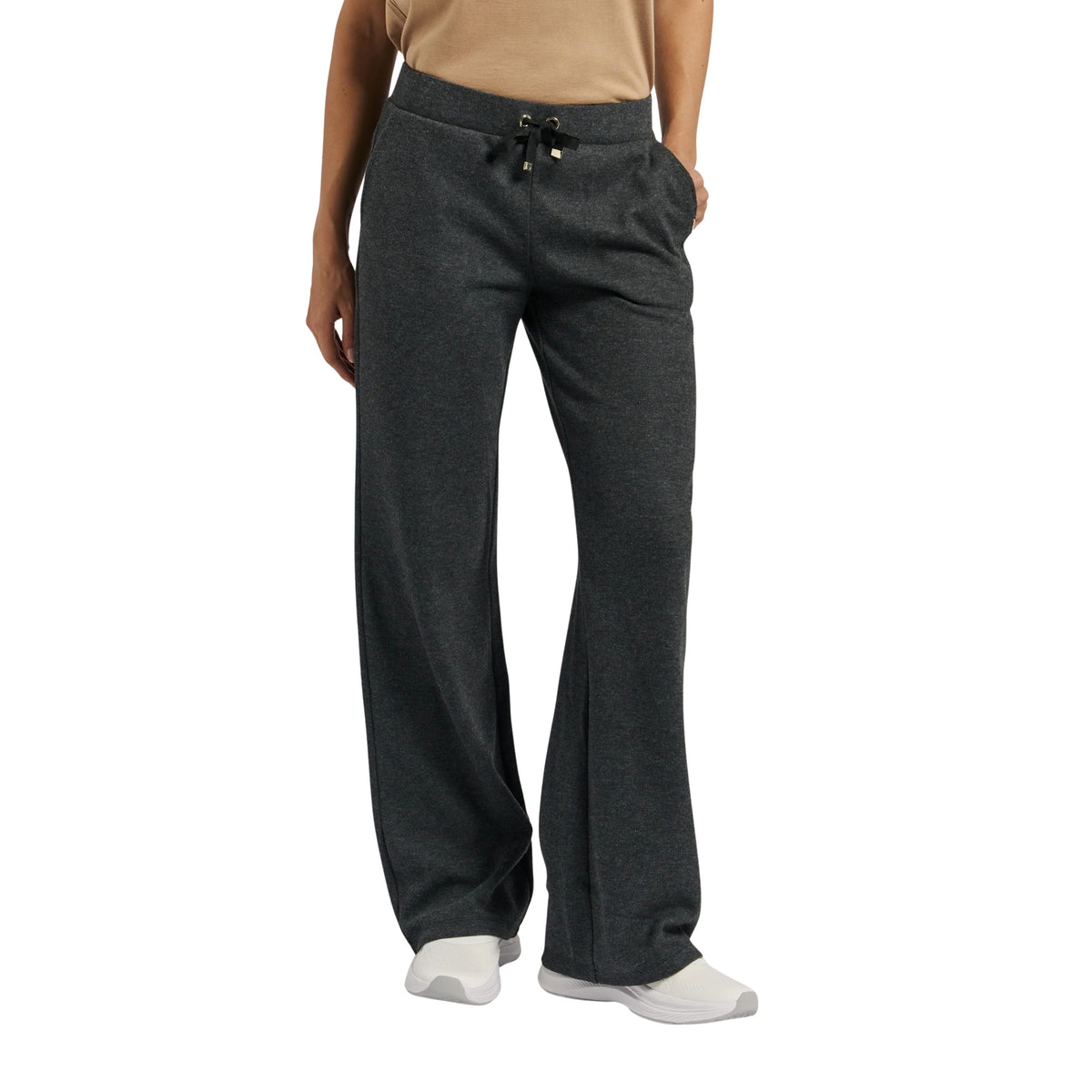 FREDDY SLOUNGE W PANTS WIDE FIT - Grigio scuro - immagine principale