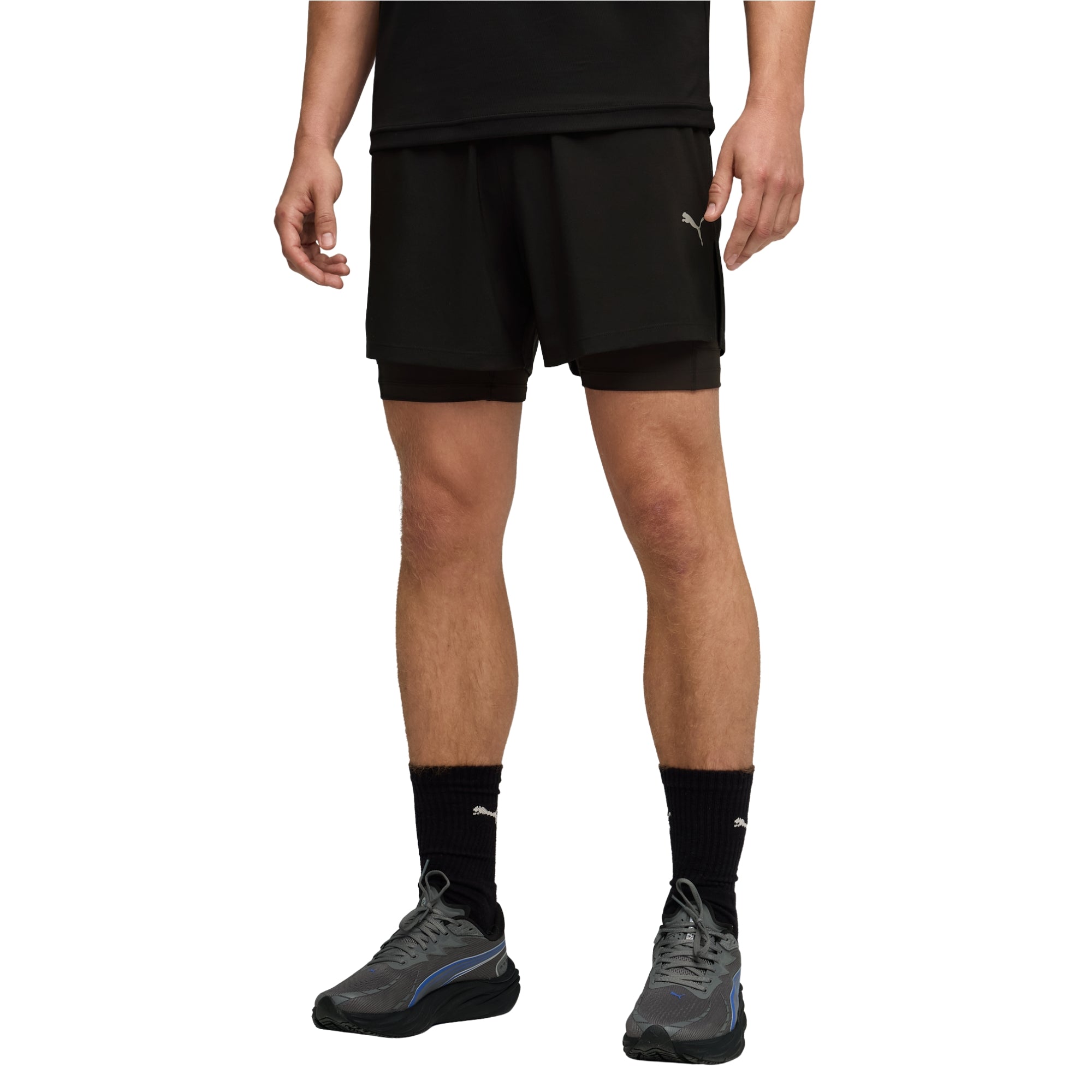 PUMA DREAMRUN 2IN1 RUN SHORT - Nero - immagine principale