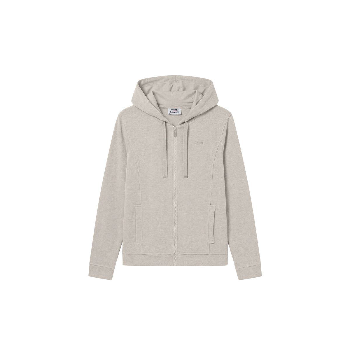 FREDDY SLOUNGE W FZ HOODY FLEECE - Grigio chiaro - immagine principale
